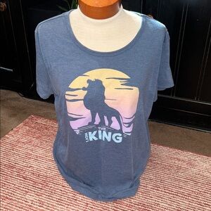 Disney The Lion King Sunset Graphic Tee - Blue